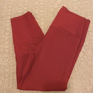 Zyia Red Pocket Brilliant Hi-rise Capri 20”